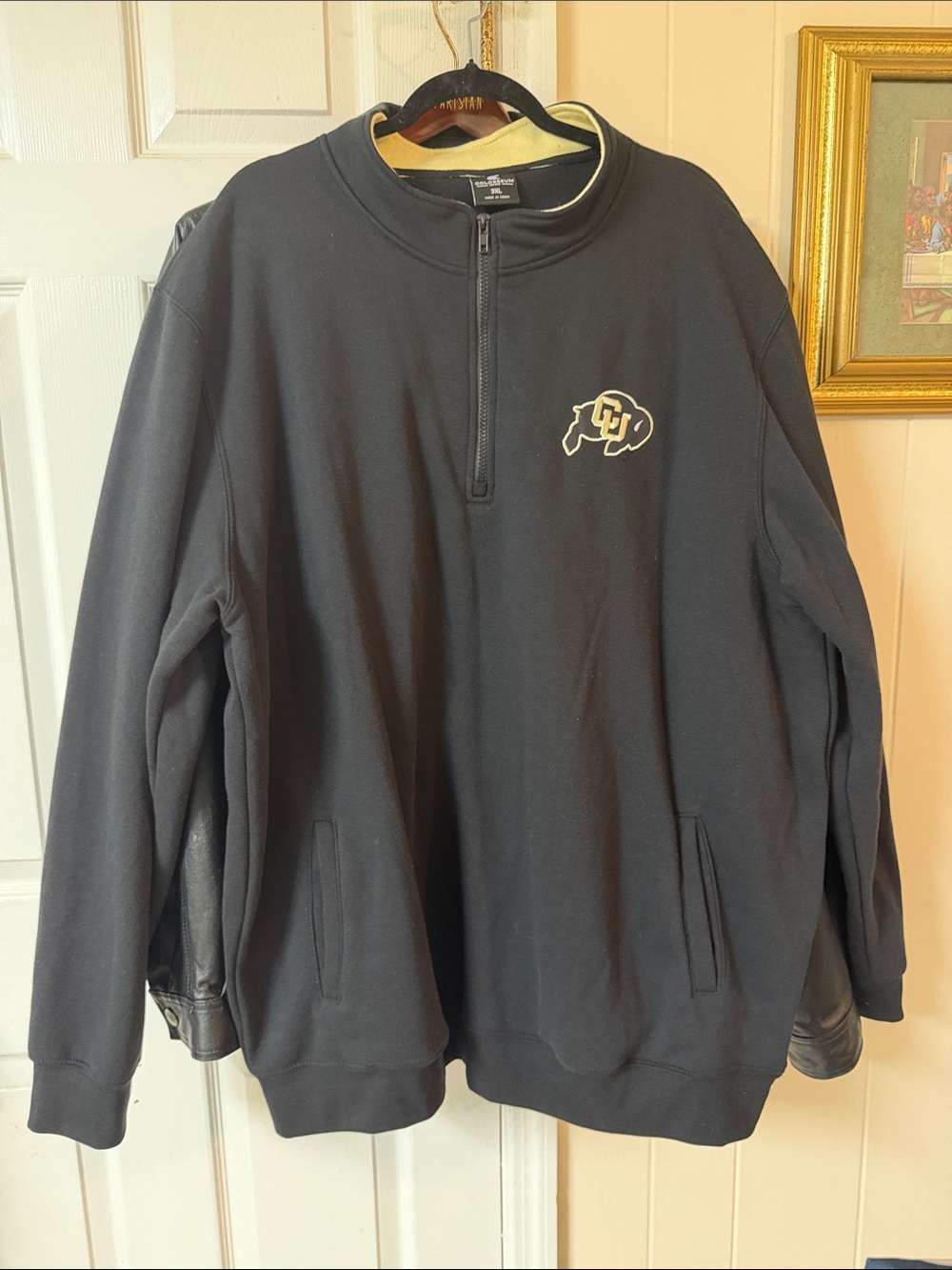 CU Buffalo Black Quarter-Zip Pullover Sweatshirt